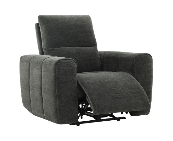Recliner armchair MATIAS with electric mechanism, grey