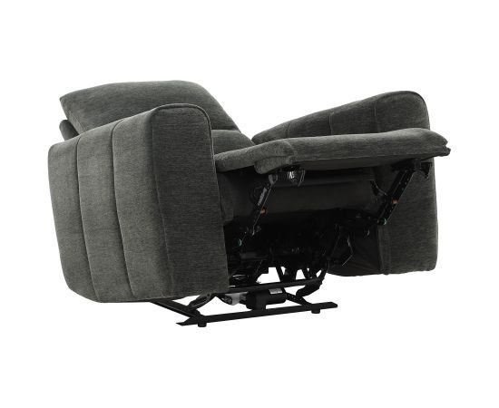 Recliner armchair MATIAS with electric mechanism, grey