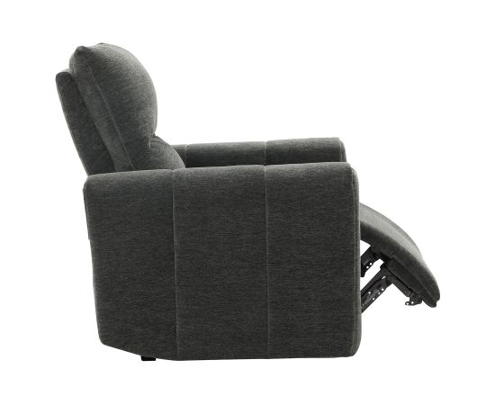Recliner armchair MATIAS with electric mechanism, grey