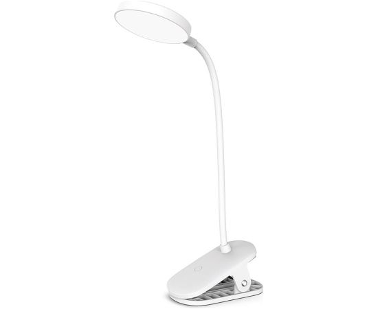 ColorWay LED Table Lamp Flexible and Clip 2 with Built-in Battery CW-DL10FCB-W