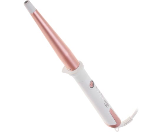 Adler Conical curling iron AD 2119 Barrel diameter 12-25 mm Temperature (min) 120 °C Temperature (max) 200 °C Number of heating levels 5 45 W White/Pink