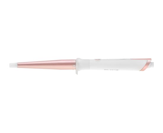 Adler Conical curling iron AD 2119 Barrel diameter 12-25 mm Temperature (min) 120 °C Temperature (max) 200 °C Number of heating levels 5 45 W White/Pink