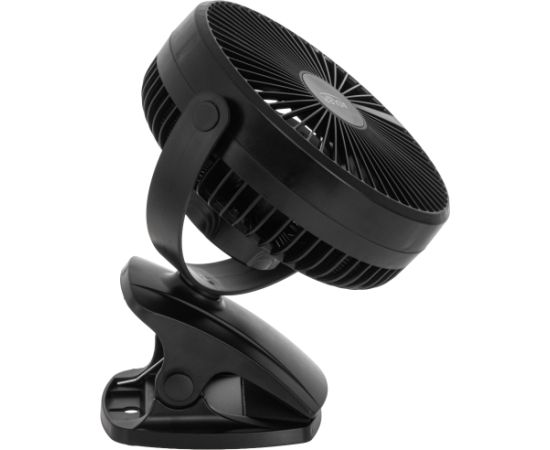 Adler Rechargeable Clip-on Desk Fan AD 7342 Table Fan Black Diameter 15.5 cm Number of speeds 3 Oscillation 5 W