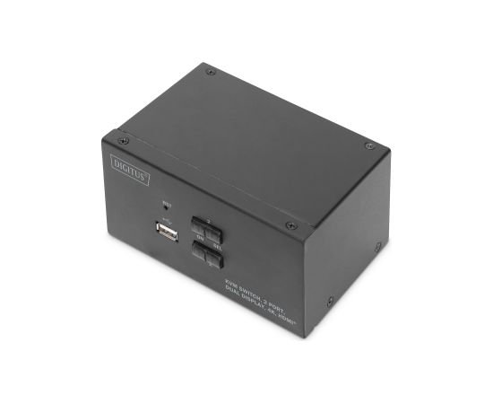 Digitus KVM Switch, 2 Port, Dual Display, 4K, HDMI DS-12860