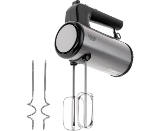 Adler Hand mixer AD 4232 Hand Mixer 900 W Number of speeds 5 Turbo mode Black/Stainless Steel