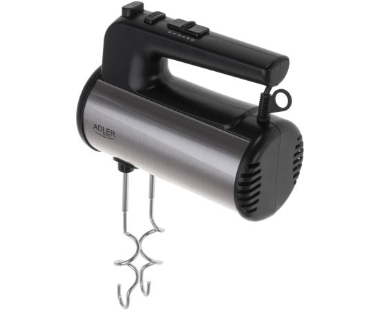 Adler Hand mixer AD 4232 Hand Mixer 900 W Number of speeds 5 Turbo mode Black/Stainless Steel