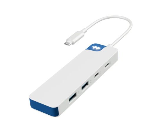 Hyper HyperDrive Flex 4 Port USB-C Combo Hub, White/Blue HD5200BUGL