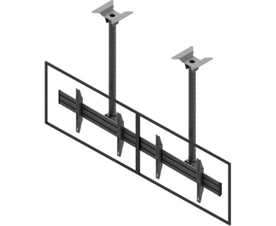 EDBAK Ceiling mount MBV2155-L 50-57 " Maximum weight (capacity) 140 kg Black