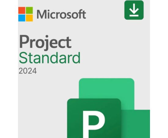 Microsoft Project Standard 2024 Online Product Key License 1 License Downloadable EP2-07057 All Languages ESD