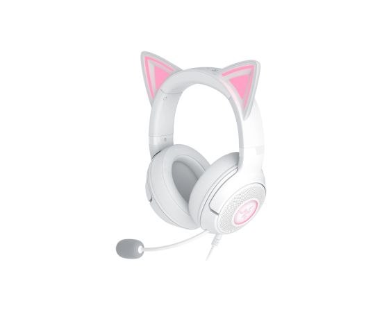 Razer Headset Kraken Kitty V2 Wired Over-ear Microphone Noise canceling White