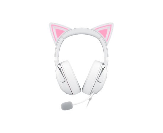Razer Headset Kraken Kitty V2 Wired Over-ear Microphone Noise canceling White