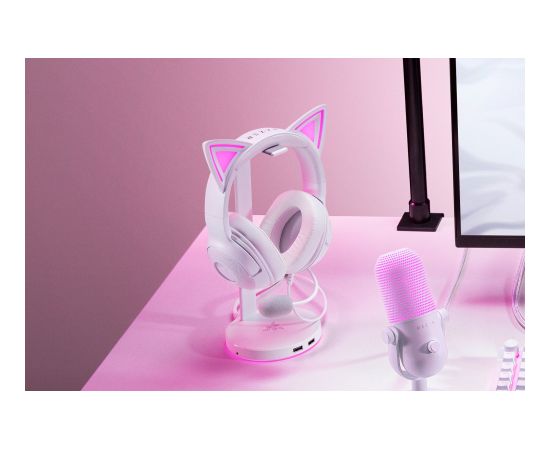 Razer Headset Kraken Kitty V2 Wired Over-ear Microphone Noise canceling White