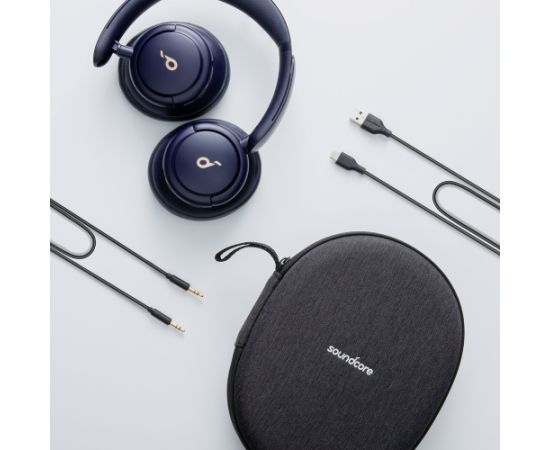 Anker Soundcore Headphones Life Q30 Bluetooth Over-ear Microphone Wireless Midnight Blue