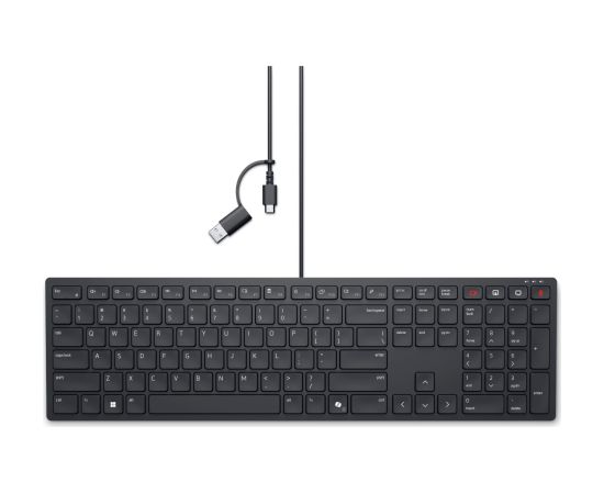 Dell Collaboration Keyboard KB525C Keyboard Wired Estonian (QWERTY) Black USB-C