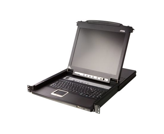 Aten 8-Port PS/2-USB VGA 17" LCD KVM Switch with Daisy-Chain Port and USB Peripheral Support CL5708M