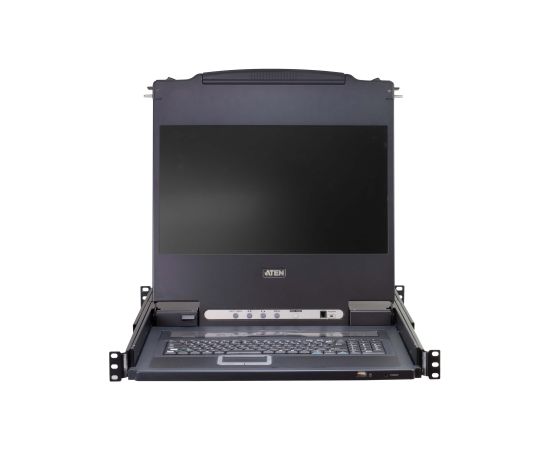 Aten 8-Port PS/2-USB VGA 17" LCD KVM Switch with Daisy-Chain Port and USB Peripheral Support CL5708M