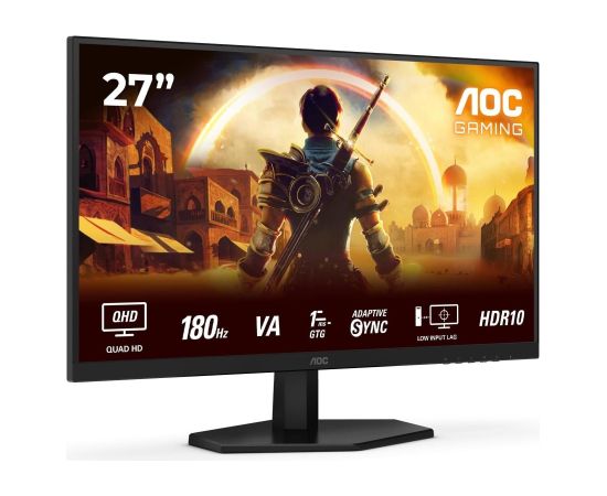 AOC Q27G42XNE 27 " VA QHD 16:9 180 Hz 1 ms 2560 x 1440 pixels 300 cd/m² HDMI ports quantity 2 Black LED / LCD мониторы