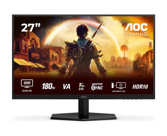 AOC Q27G42XNE 27 " VA QHD 16:9 180 Hz 1 ms 2560 x 1440 pixels 300 cd/m² HDMI ports quantity 2 Black LED / LCD мониторы