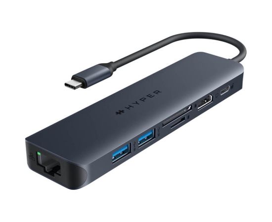 Hyper HyperDrive EcoSmart Gen.2 Universal USB-C 7-in-1 Hub w 100 W PD Power Pass-thru