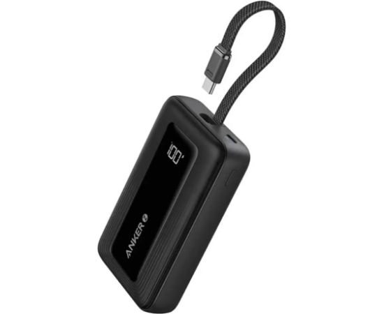 Anker Power Bank with Built-In USB-C Cable A1688H11 10000 mAh Black