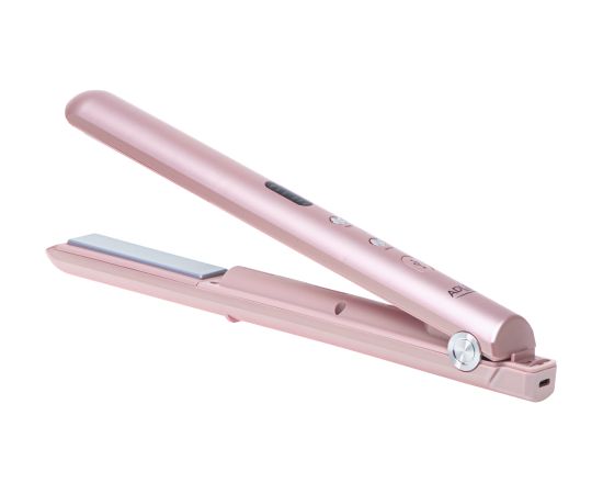 Adler Cordless Hair Straightener AD 2327 Ceramic heating system Display LED Temperature (min) 160 °C Temperature (max) 220 °C Pink Выпрямители волос