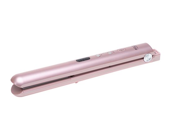 Adler Cordless Hair Straightener AD 2327 Ceramic heating system Display LED Temperature (min) 160 °C Temperature (max) 220 °C Pink Выпрямители волос