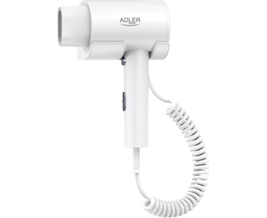 Adler Wall-Mount Hair Dryer AD 2285 2000 W Number of temperature settings 3 White