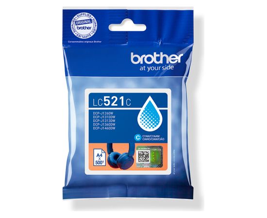 Brother LC521C Ink Cartridges Cyan
