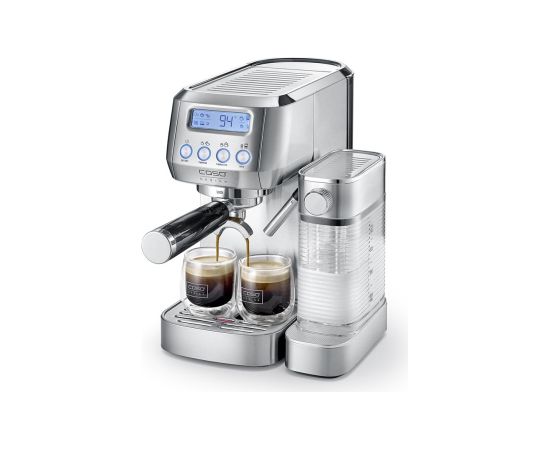 Caso Espresso machine Espresso Gourmet Latte Pump pressure 20 bar Built-in milk frother Automatic 1350 W Silver Кофеварки