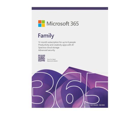Microsoft M365 Family EP2-32335 License term 1 year(s) English EuroZone Программное обеспечение