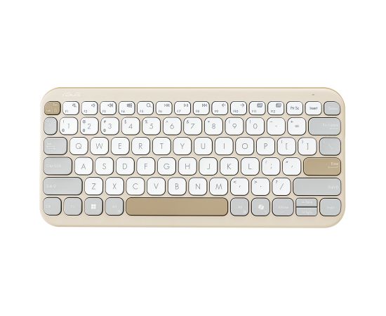 Asus Marshmallow KW100 Keyboard Wireless US International Oat Milk Bluetooth