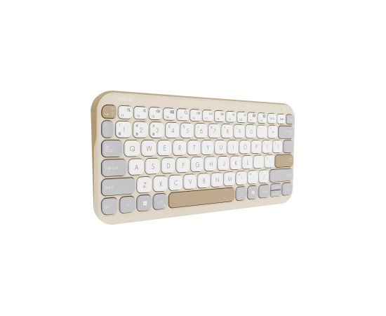 Asus Marshmallow KW100 Keyboard Wireless US International Oat Milk Bluetooth