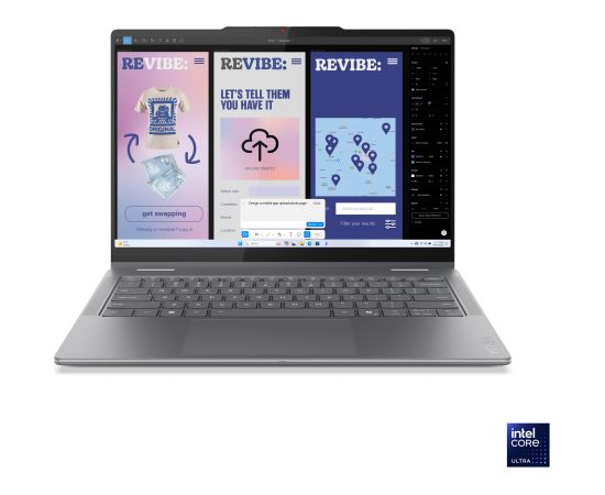 Lenovo Yoga 7 2-in-1 14ILL10 Luna Grey 14 " OLED Touchscreen WUXGA 1920 x 1200 pixels Glossy Intel Core Ultra 5 226V 16 GB Soldered LPDDR5x Solid-state drive capacity 512 GB Intel Arc Graphics Windows 11 Home 802.11be Bluetooth version 5.4 Keyboard langua