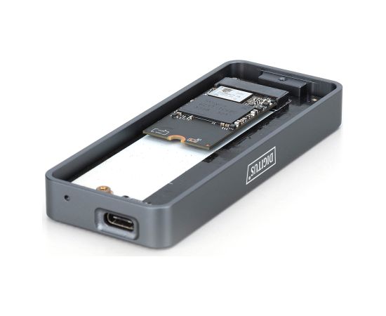 Digitus USB M.2 hard disk enclosure, SSD, external, NVMe, 20Gbps, USB 3.2 Gen2x2 DA-71157