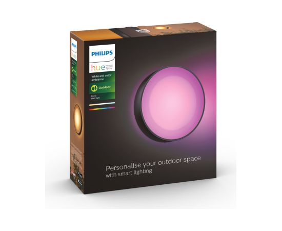 Philips Hue WCA Daylo Outdoor Wall Lantern, Black 15 W 2000-6500 Hue White Colour Ambiance