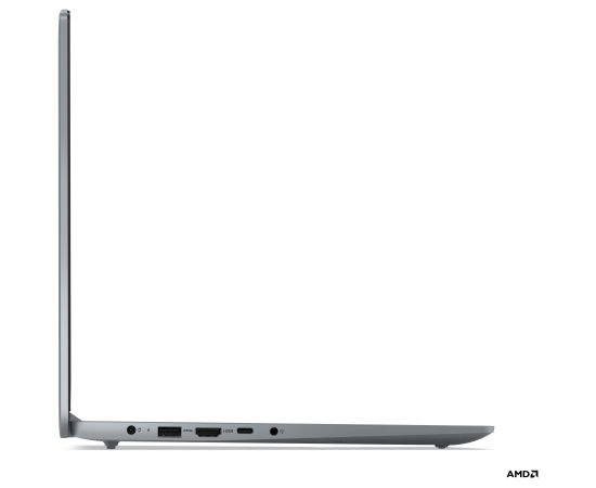 Lenovo IdeaPad Slim 3 15AMN8 Arctic Grey 15.6 " IPS FHD 1920 x 1080 pixels Anti-glare AMD Ryzen 3 7320U 8 GB Soldered LPDDR5 Solid-state drive capacity 128 GB AMD Radeon 610M Graphics Windows 11 Home 802.11ax Bluetooth version 5.2 Keyboard language Nordic