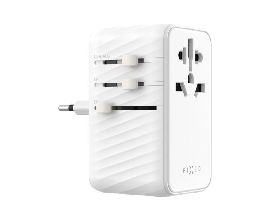 Fixed Voyager 85W travel adapter for EU, UK and USA/AUS, with 4xUSB-C and 1xUSB output Adapter