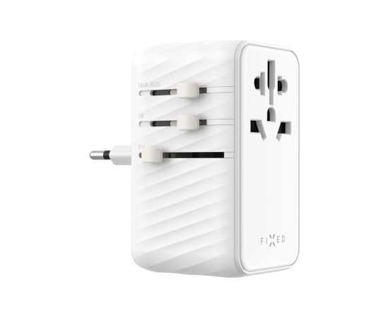 Fixed Voyager 85W travel adapter for EU, UK and USA/AUS, with 4xUSB-C and 1xUSB output Adapter