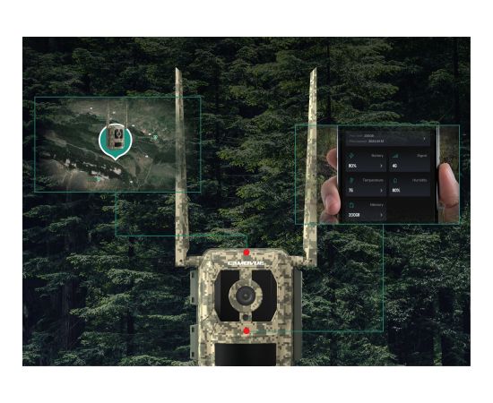 Reolink 4K 4G Cellular Trail Camera with Live Streaming Talon Series S130 Trail 8 MP 4mm/F1.6 IP67 H.265 MicroSD Card, up to 256 GB