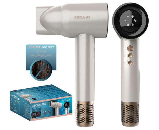 Cecotec Hair Dryer IoniCare RockStar Nano IonTech Champagne 1600 W Number of temperature settings 3 Ionic function Champagne Matu fēni