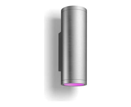 Philips Hue WCA Appear Outdoor Wall Lantern, Inox 8 W 2000-6500 Hue White Colour Ambiance