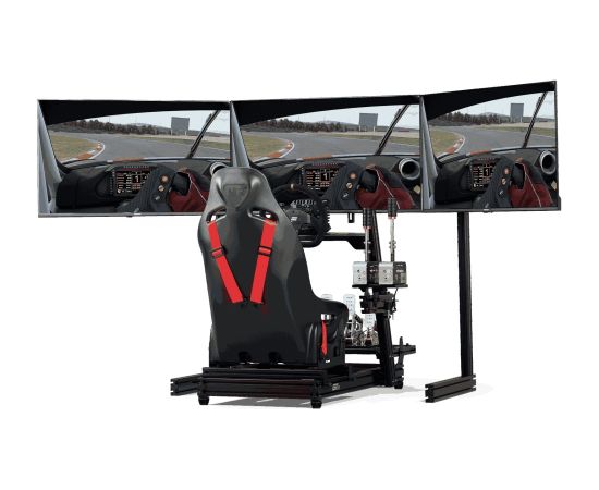 Next Level Racing Floor stand ELITE Free Standing Triple Monitor Stand Fully adjustable and customizable 21-43 " Black