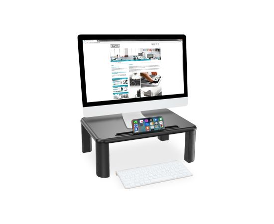 Digitus Desk Mount DA-90458 Adjustable Height Maximum weight (capacity) 10 kg Black TV un monitoru stiprinājumi, kronšteini