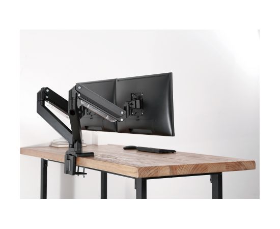 Digitus Desk Mount DA-90427 Adjustable Height, Rotate, Tilt, Swivel 15-35 " Maximum weight (capacity) 2x15 kg Black