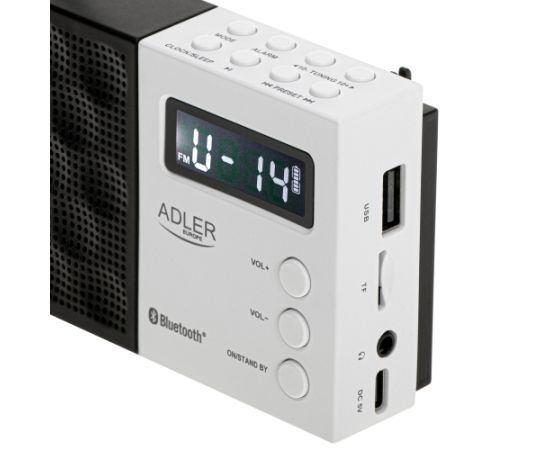 Adler Digital Radio - PLL AM/FM AD 1908 Alarm function White/Black