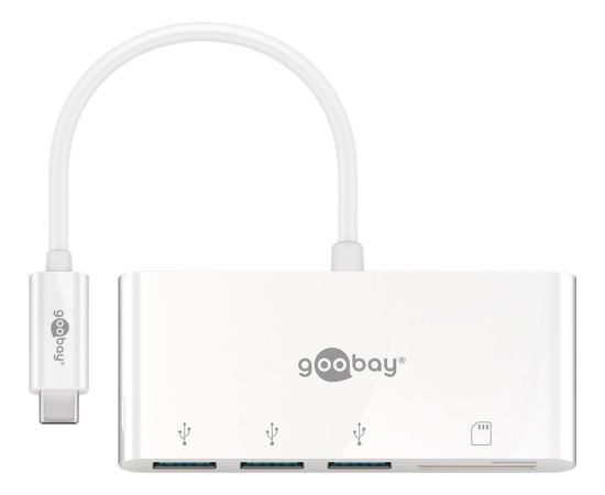 Goobay USB-C Multiport Adapter to 3x USB-A, Cardreader 40759