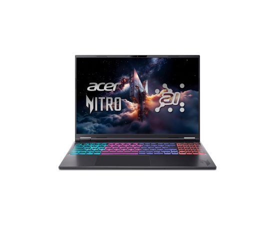 Acer Nitro V 16S AI AN16S-61-R6Q1 Obsidian Black 16 " IPS WUXGA AMD Ryzen AI 7 350 16 GB DDR5 Solid-state drive capacity 1000 GB NVIDIA GeForce RTX 5060 Windows 11 Home 802.11ax Bluetooth version 5.3 Keyboard language US international Keyboard backlit War Ноутбуки