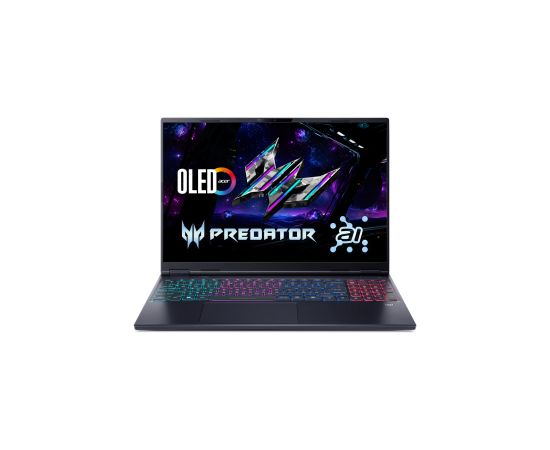 Acer Predator Helios Neo 16S AI PHN16S-71-7556 Abyssal Black 16 " OLED WQXGA 2560 x 1600 pixels Intel Core U7 255HX 16 GB DDR5 Solid-state drive capacity 1000 GB NVIDIA GeForce RTX 5060 GDDR7 8 GB Windows 11 Home 802.11ax Bluetooth version 5.3 Keyboard la Ноутбуки