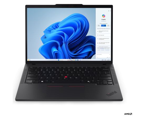 Lenovo ThinkPad T14 G5 Black 14 " IPS WUXGA 1920 x 1200 pixels Anti-glare AMD Ryzen 7 PRO 8840U 32 GB SO-DIMM DDR5 Solid-state drive capacity 1000 GB AMD Radeon 780M Graphics Windows 11 Pro 802.11ax Bluetooth version 5.3 Keyboard language Nordic Keyboard 