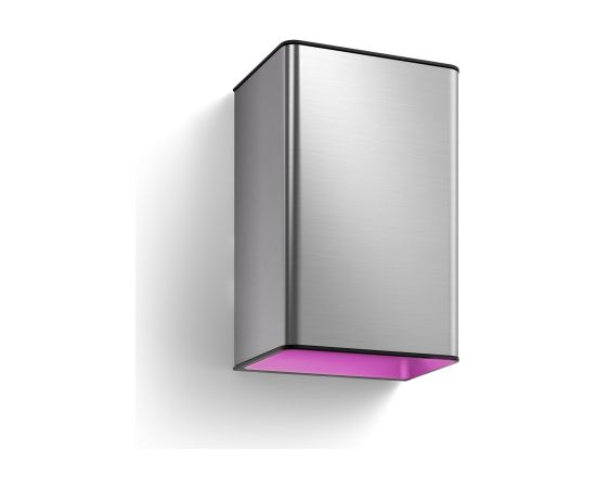 Philips Hue WCA Resonate Outdoor Wall Lantern, Inox 8 W 2000-6500 Hue White Colour Ambiance